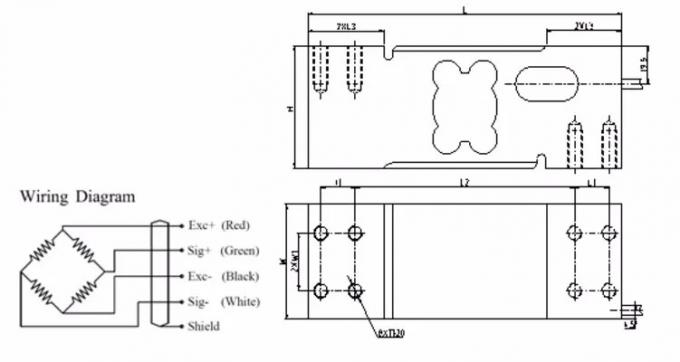 Sensor de Keli UDA Single Point Load Cell 300kg 500kg para la escala de ...