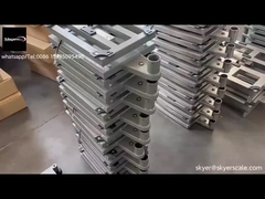 Balanza electrónica de banco de acero inoxidable de 60 kg 30x40 cm con cubierta impermeable de acero inoxidable