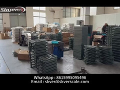 3T-5T Carga nominal Escala de suelo de acero ligero 0.9x1.5m Para aplicaciones industriales