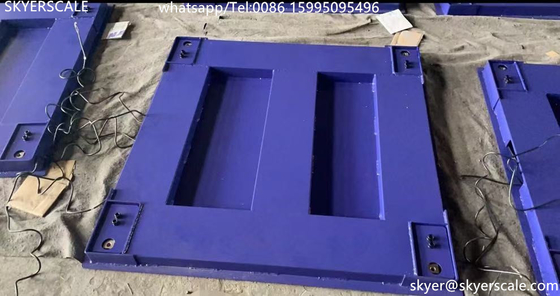 calidad  Zemic H8C Load Cell 1x1m 5Ton Heavy Duty Industrial Floor Scale With Carbon Steel Platform Fábrica