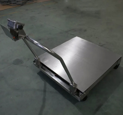 el piso de la plataforma 1ton del 1x1m escala las balanzas de Digitaces con el indicador de las ruedas XK3190-A12E