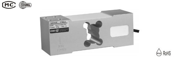 célula de carga de pesaje de aluminio monopunto zemic de L6G OIML usada en la escala de referencia 500kg de 500x600m m