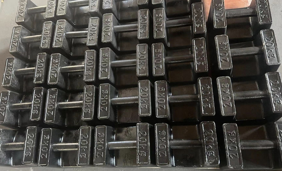 Peso de ensayo acumulable de 20 kg M1 Peso de calibración de hierro fundido de 20 kg para grúa
