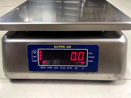 30 kg Super ss Electrónica Digital Impermeable IP68 Escala de peso de acero inoxidable Escala de banco de pesas digital