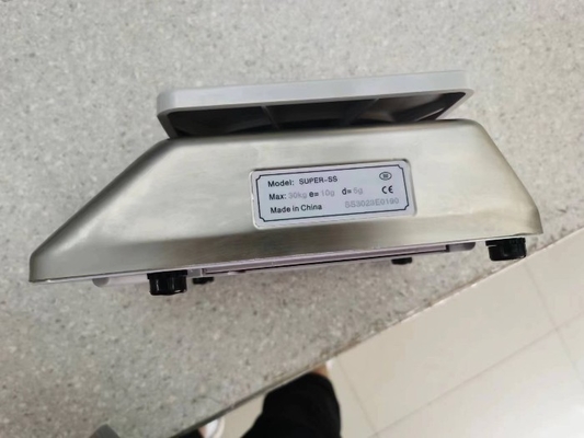 Balanza electrónica de peso digital impermeable de acero inoxidable Balanza de mesa de pesaje digital de banco Super-ss 15 kg
