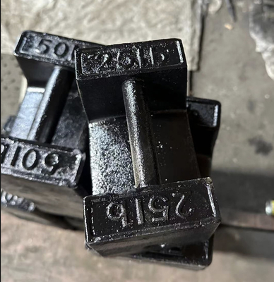 Peso de prueba de hierro fundido estándar 25lb 50lb peso rectangular peso de calibración de bloque de carga de ascensor