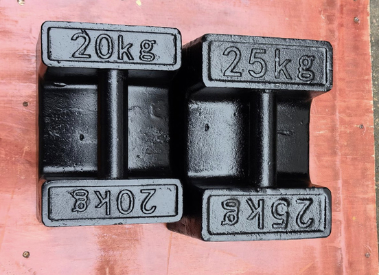 20 kg 25 kg peso de la clase M1 para el probador de peso en caída estándar de calibración para balanzas