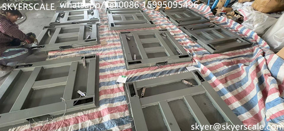 Escala electrónica de alta precisión para la industria Escala de plataforma Escala de piso 1x1.2m 3t OEM ODM