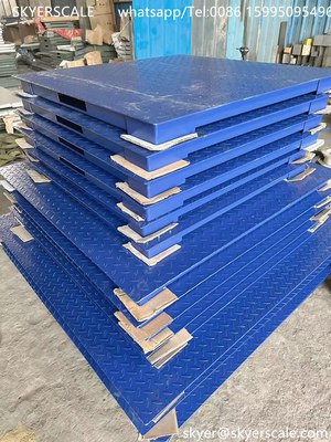 Escala de plataformas industriales de acero al carbono de 5 toneladas de capacidad con indicador A12E Tipo A12 u otro opcional