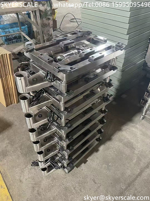 Balanza electrónica de peso de banco 50x40cm 250kg con indicador de pesaje A12E