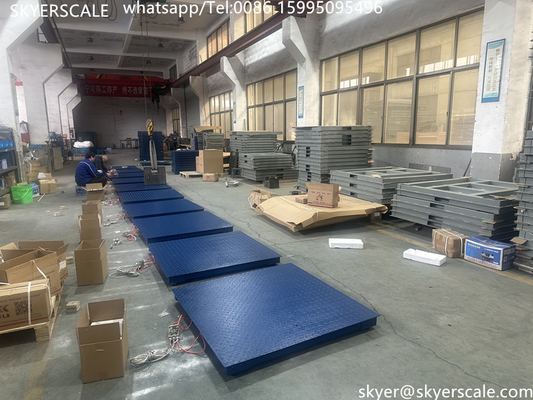 Escala industrial Escala de suelo de plataforma de 2000 kg con viga de corte de acero de aleación duradera