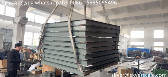 Industrial de acero al carbono de 5 toneladas de capacidad 1.2*1.5m plataforma digital escala de suelo con indicador A12E