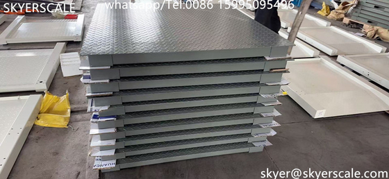 Industrial de acero al carbono de 5 toneladas de capacidad 1.2*1.5m plataforma digital escala de suelo con indicador A12E