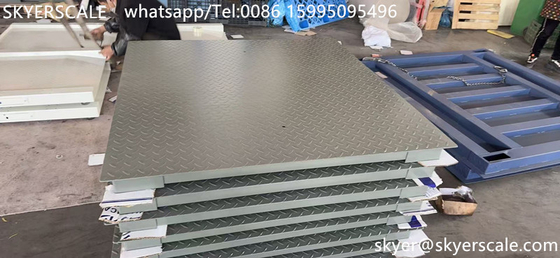 Industrial de acero al carbono de 5 toneladas de capacidad 1.2*1.5m plataforma digital escala de suelo con indicador A12E