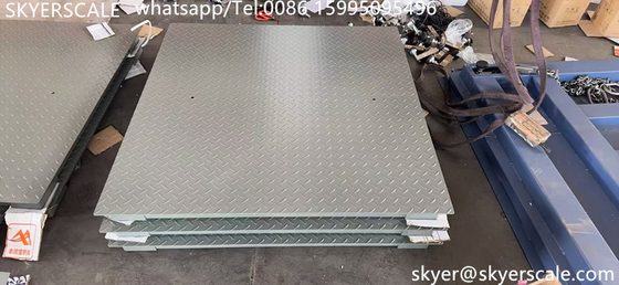 Industrial de acero al carbono de 5 toneladas de capacidad 1.2*1.5m plataforma digital escala de suelo con indicador A12E