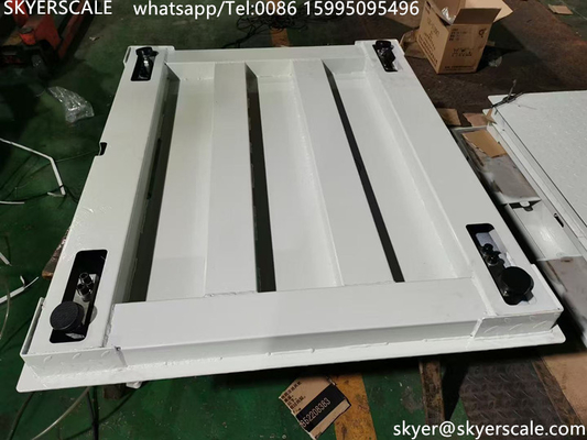 Industrial de acero al carbono de 5 toneladas de capacidad 1.2*1.5m plataforma digital escala de suelo con indicador A12E