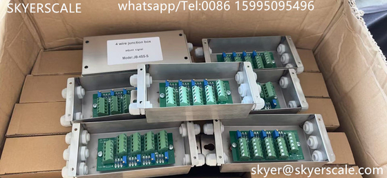 Caja de unión de resumen digital de celdas de carga de acero inoxidable de 4 vías