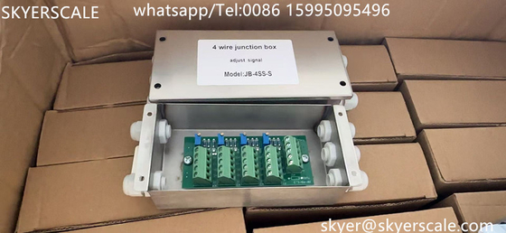 Caja de unión de resumen digital de celdas de carga de acero inoxidable de 4 vías