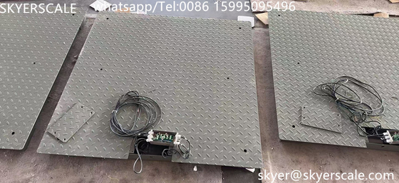 Acero 1.2mx1.2m Plataforma de 3 toneladas Pesada pesada con placa anti ratón
