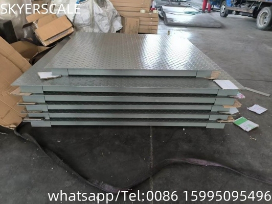 1.5x1.5m Plataforma electrónica de escala de piso Escala industrial con indicador A12E