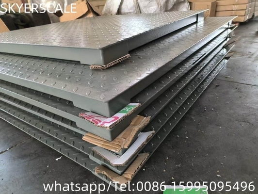 1.5x1.5m Plataforma electrónica de escala de piso Escala industrial con indicador A12E