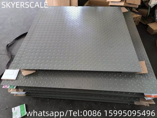 1.5x1.5m Plataforma electrónica de escala de piso Escala industrial con indicador A12E