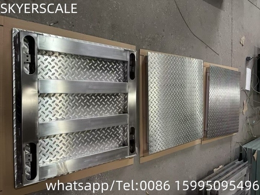 Tipo de piso de acero inoxidable 304 de trabajo pesado Balanza de pesaje digital OIML 1 tonelada 3t 5 toneladas Balanza de piso
