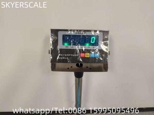 Escala de plataforma de pesaje de 40x50cm 150kg de acero inoxidable con indicador resistente al agua LED verde