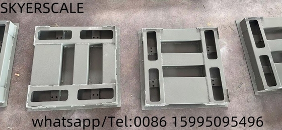 Escala de pesaje de suelo de plataformas de acero al carbono 1.22x1.22m 3t con indicador de pesaje XK315A1X