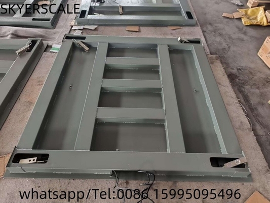 Balanza de pisos de trabajo pesado 1.2x1.5m Balanzas de plataforma de acero carbono 3000kg