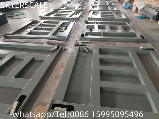 Balanza de pisos de trabajo pesado 1.2x1.5m Balanzas de plataforma de acero carbono 3000kg