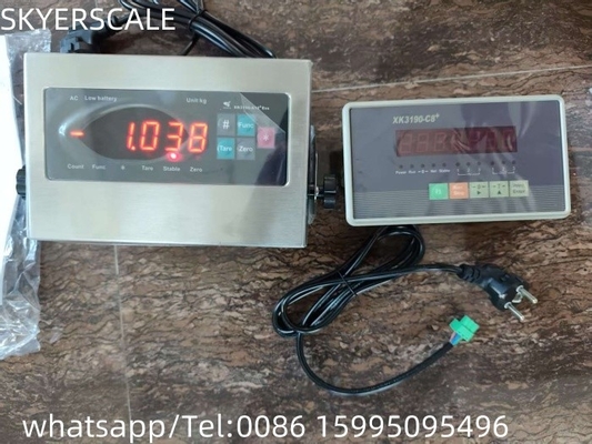 Yaohua Indicadores de pesaje XK3190-A12ESS Indicador de pantalla de pesaje de acero inoxidable LED