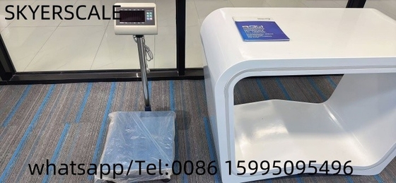 Escala de banco de plataforma de 400x500mm 300kg con indicador de pesaje XK3190-T7+E