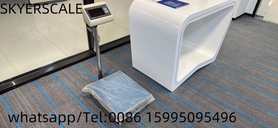 Escala de banco de plataforma de 400x500mm 300kg con indicador de pesaje XK3190-T7+E