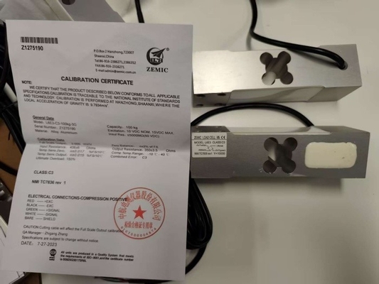 zemic L6E3 300 kg Balance de la célula de carga de prueba con sensores de presión para la escala de peso de precios electrónicos
