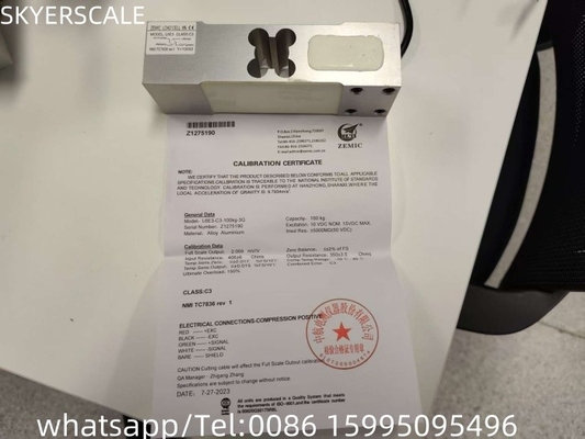zemic L6E3 300 kg Balance de la célula de carga de prueba con sensores de presión para la escala de peso de precios electrónicos
