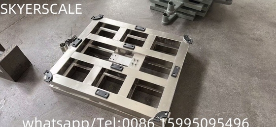 Escala de plataforma de pesaje de acero inoxidable de 150 kg con indicador LCD XK3190-A12