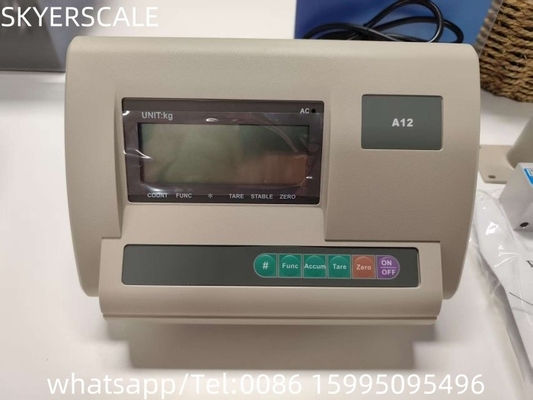 Escala de plataforma de pesaje de acero inoxidable de 150 kg con indicador LCD XK3190-A12