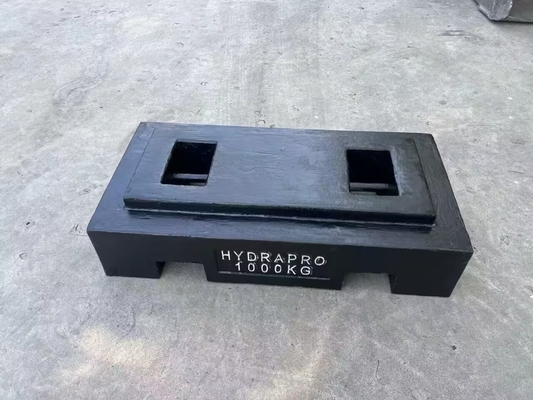 1000 kg Peso de ensayo contrapesos de hierro fundido masas de ensayo para grúa