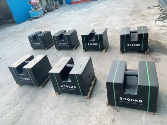 1000 kg Peso de ensayo contrapesos de hierro fundido masas de ensayo para grúa