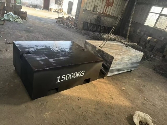 15000 kg Placa de pesaje de hierro fundido resistente a la corrosión para herramientas de medición y calibración a gran escala