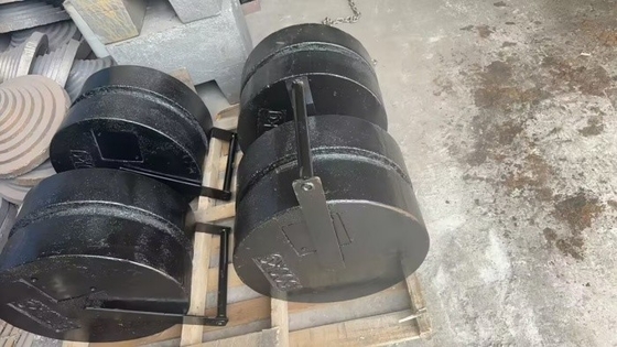 Peso de ensayo de 250 kg de M1 empapable estándar de OIML Peso de calibración de hierro fundido para grúa
