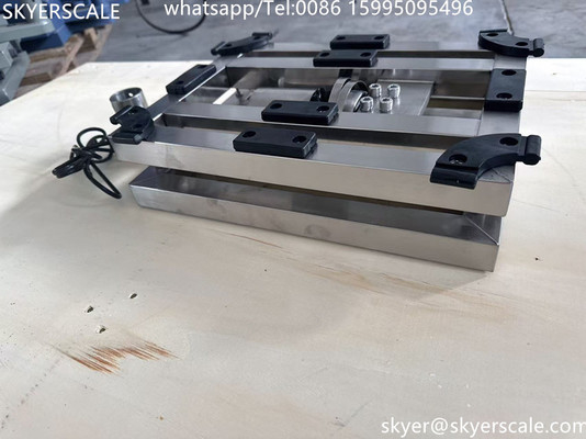 SKYERSCALE 30x40cm Escala de plataforma 60kg 304 Plataforma de acero inoxidable Escala de banco industrial