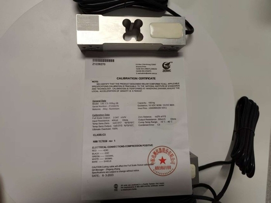 Sensor de células de carga de la marca Zemic L6E-100kg para balanzas de plataforma de banco de 30x30cm -50kg