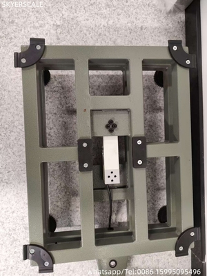 Plataforma de clase industrial de acero al carbono Sesión de banco Escala 500kg con placa de cubierta de acero inoxidable