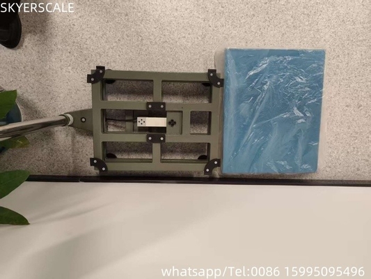 Plataforma de clase industrial de acero al carbono Sesión de banco Escala 500kg con placa de cubierta de acero inoxidable