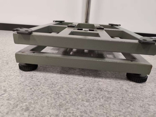 Plataforma de clase industrial de acero al carbono Sesión de banco Escala 500kg con placa de cubierta de acero inoxidable