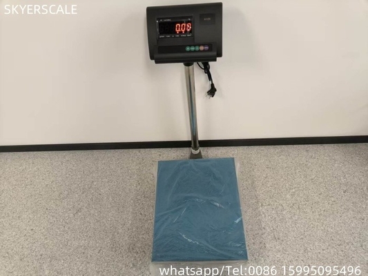 Plataforma de acero al carbono de clase industrial de banco de escala 500kg con placa de cubierta de acero inoxidable fábrica exportación directa