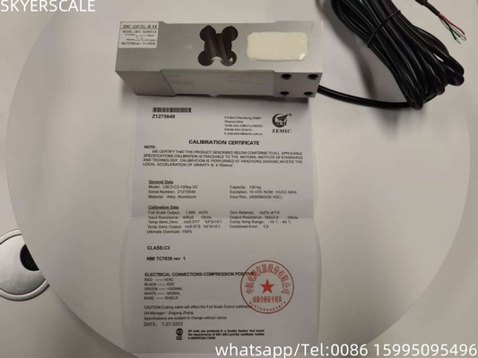 Celdas de sensores de carga de 100 kg de la marca Zemic para balanzas industriales de plataforma de pesaje