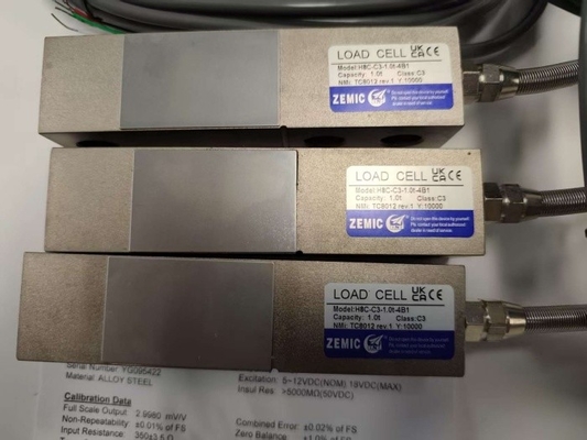 ZEMIC H8C 1 tonelada C3 Clase transductor de la célula de carga del haz de cizallamiento OIML NETP Sensor para la balanza